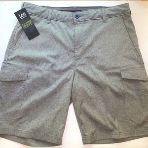 Lee Extreme Comfort Light Grey Shorts NWT Size 36 Performance Series